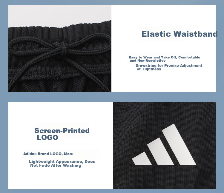 Adidas Men's Spring Summer Sports Knit Casual Comfortable Outdoor Running Training Pants 3