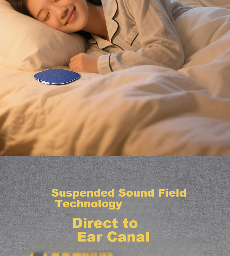 Aiwa AH-37 Sleep Aid Under-Pillow Bluetooth Speaker Ultra-Thin Pillow Speaker Sleep Sound Machine White Noise Bedside Speaker Blue 13