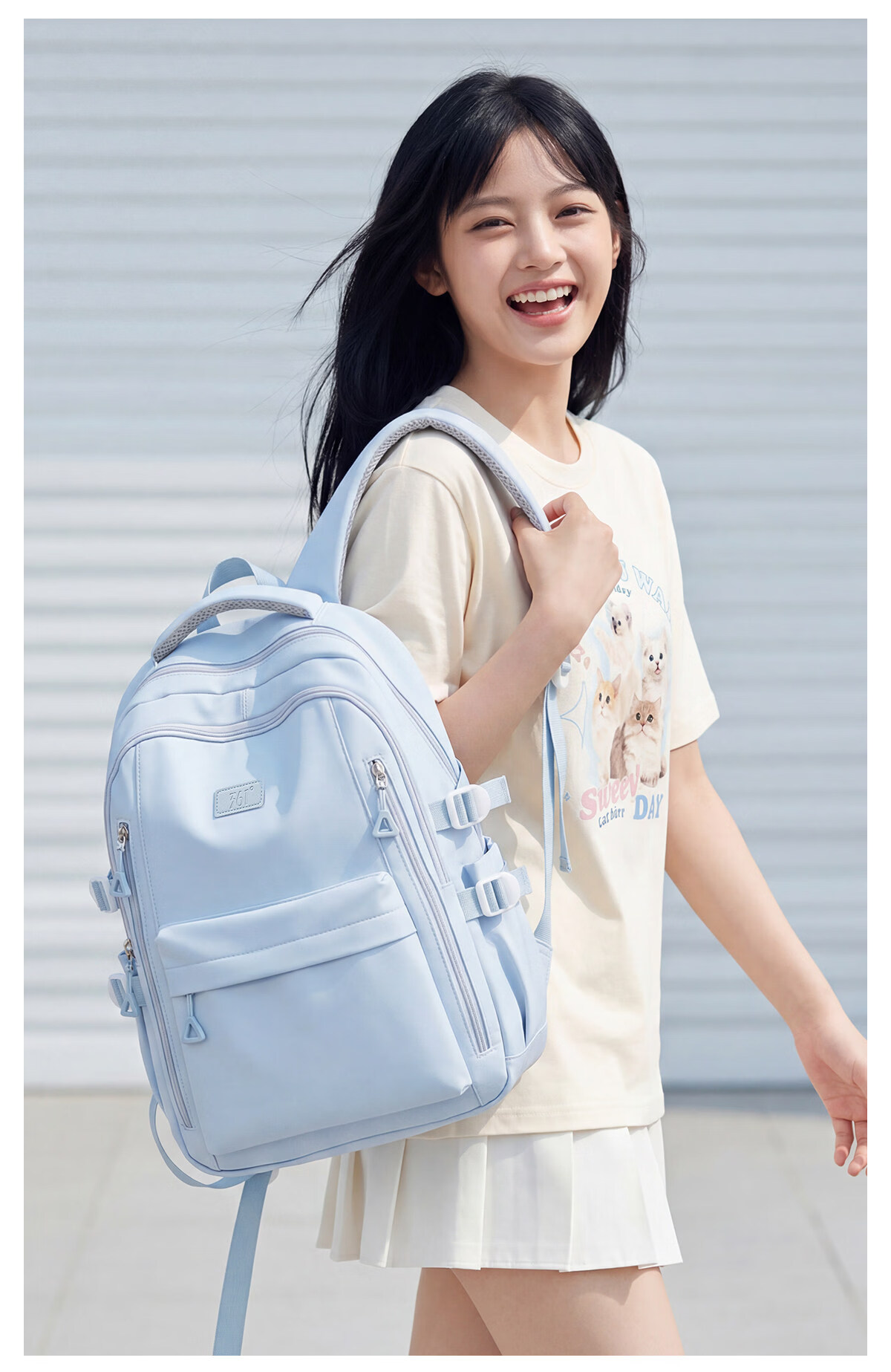 361° Women's Backpack High-Value College Student Bag 2026 New Simple Lightweight Large Capacity School Backpack for High School and Middle School Students 2