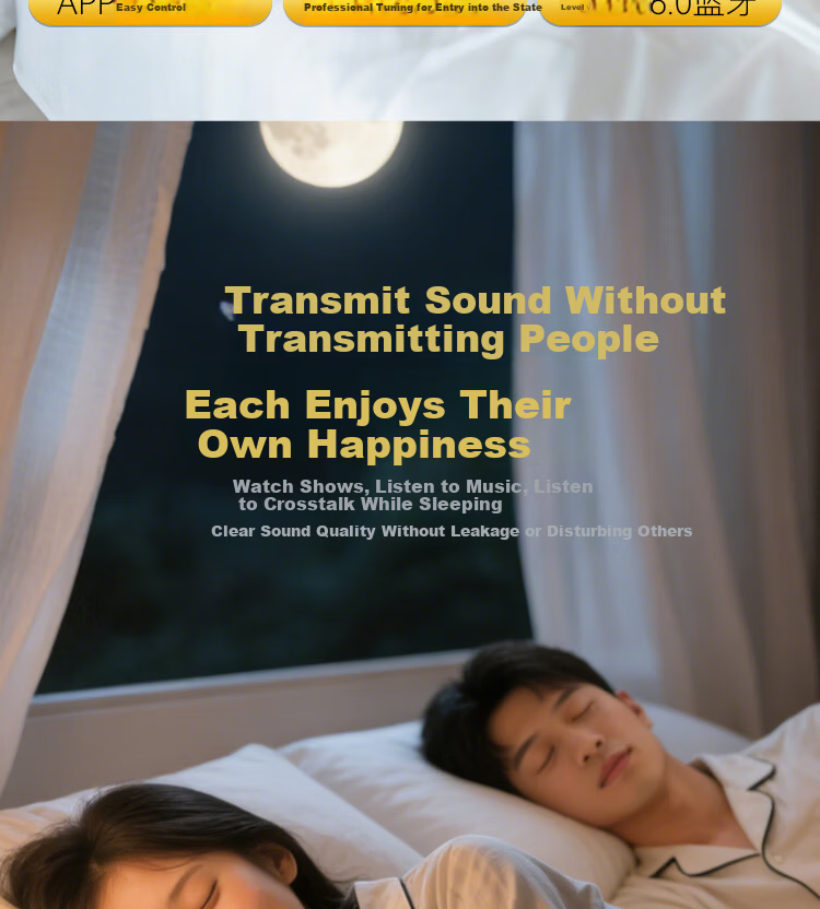 Aiwa AH-37 Sleep Aid Under-Pillow Bluetooth Speaker Ultra-Thin Pillow Speaker Sleep Sound Machine White Noise Bedside Speaker Blue 12