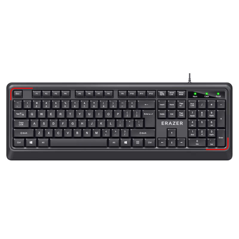 Lenovo Invests in Brand Yinengzhe Wired Keyboard, Business Office Keyboard, Full-Size Keyboard, Plug-And Desktop/Little New Laptop Compatible Wired Keyboard, Black K201