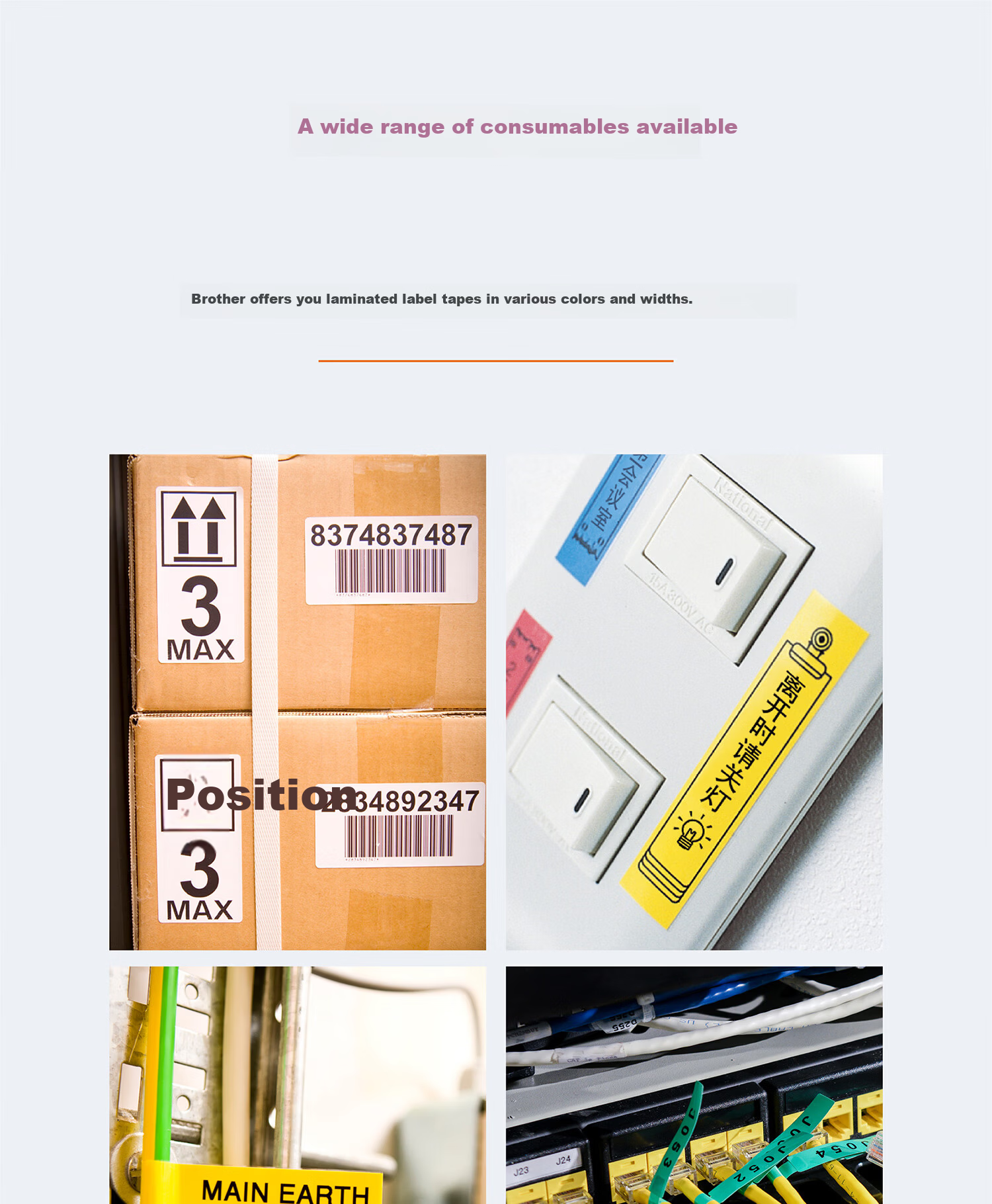 Brother PT-P900 Computer Label Printer with Auto Cut/Continuous Half Cut for Company Fixed Asset Inventory 10