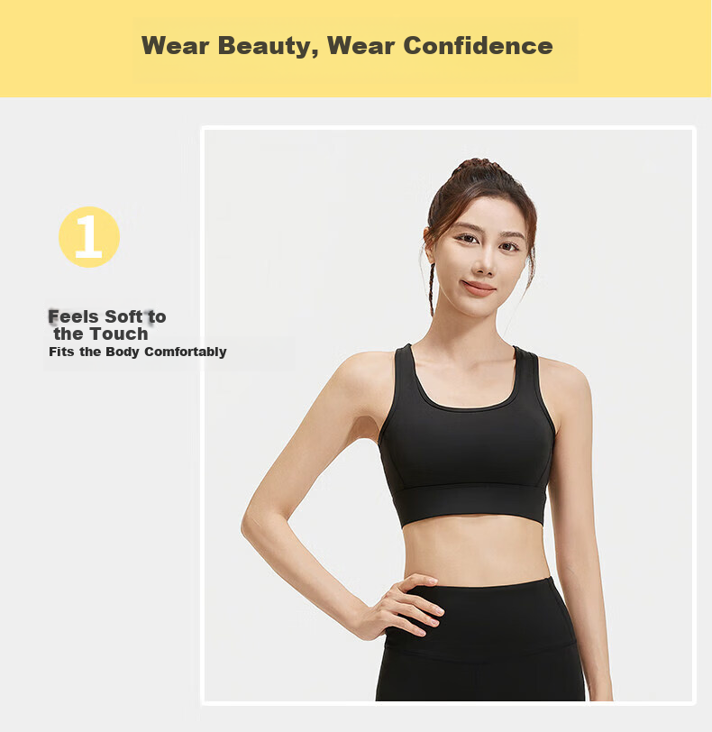 MINISO Sports Bra Yoga Bra Shockproof Medium-High Intensity Sports Vest Backless Fitness Yoga Wear for Women 12