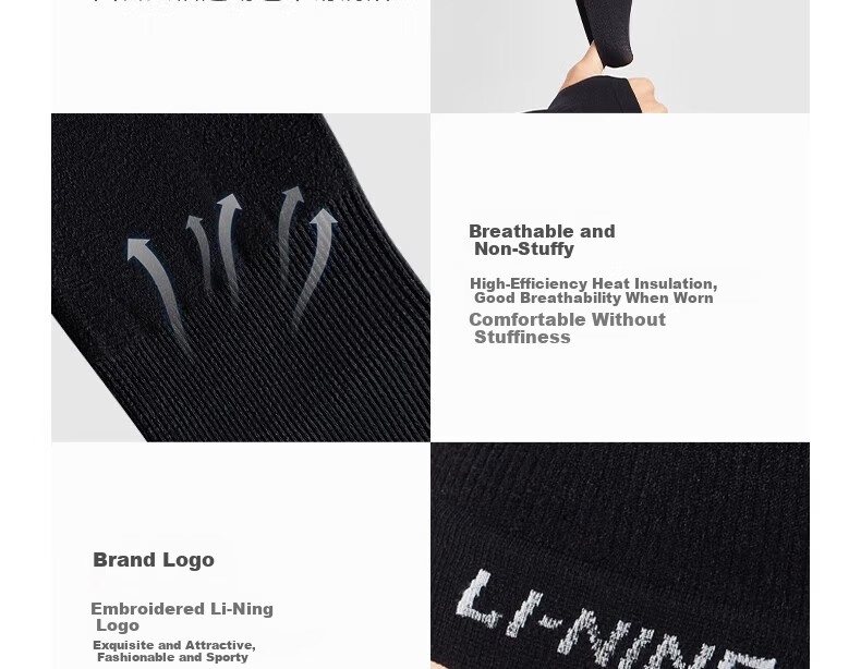 LI-NING Unisex Cooling UV Protection Ice Silk Arm Sleeves for Outdoor Sports, Fishing, and Driving 18