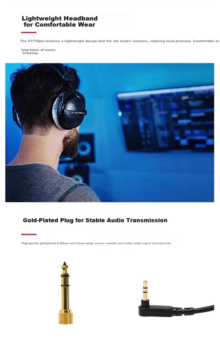 Beyerdynamic DT 700 PRO Over-Ear Closed-Back Studio Monitoring Headphones for Music and FPS Gaming [No Microphone] DT 770 PRO [32Ω] 7