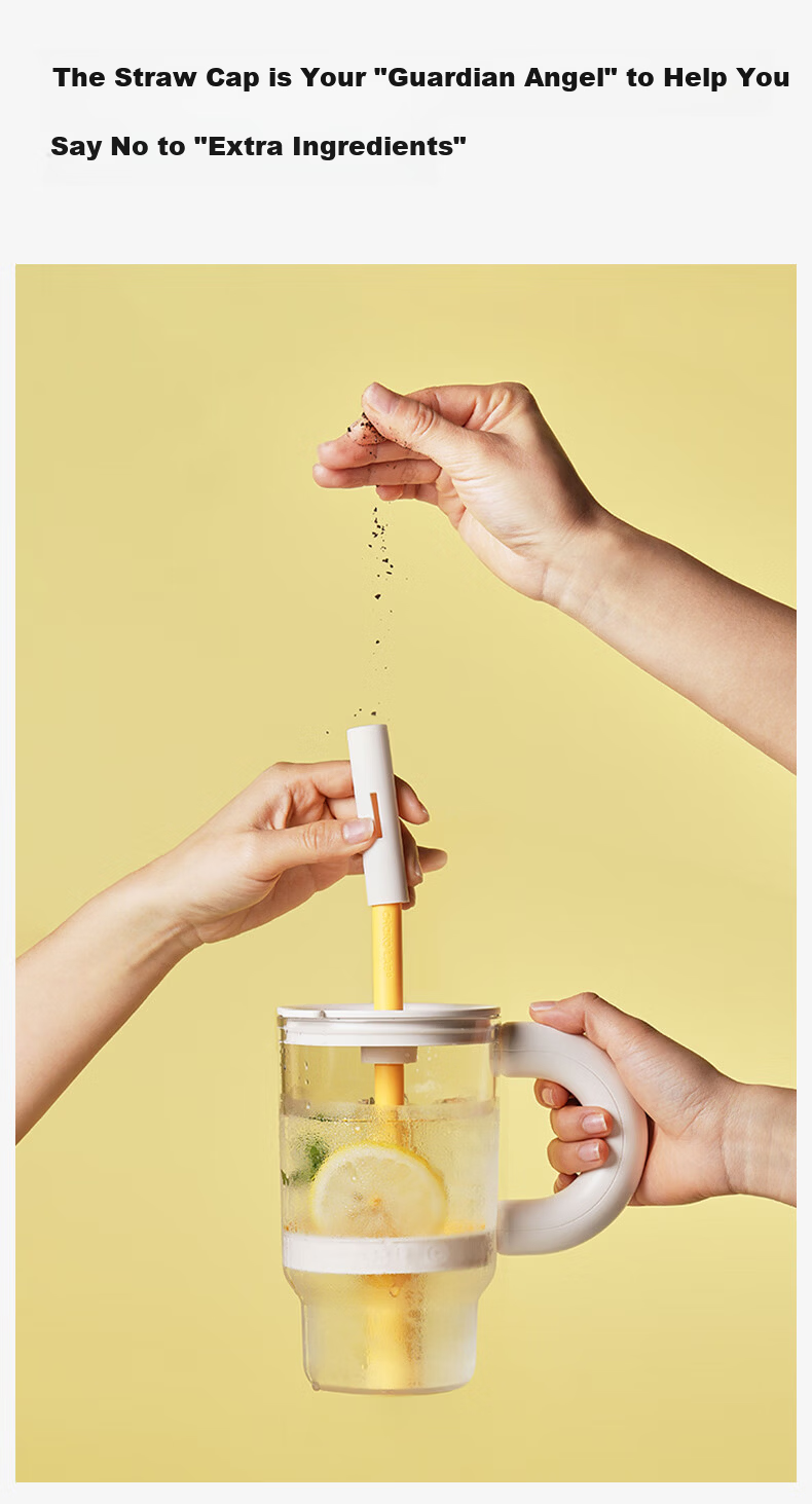 Chakolab Giant Tea Separation Straw Cup for Women High-Value Large Capacity Tritan Daddy Cup Stress Relief 8