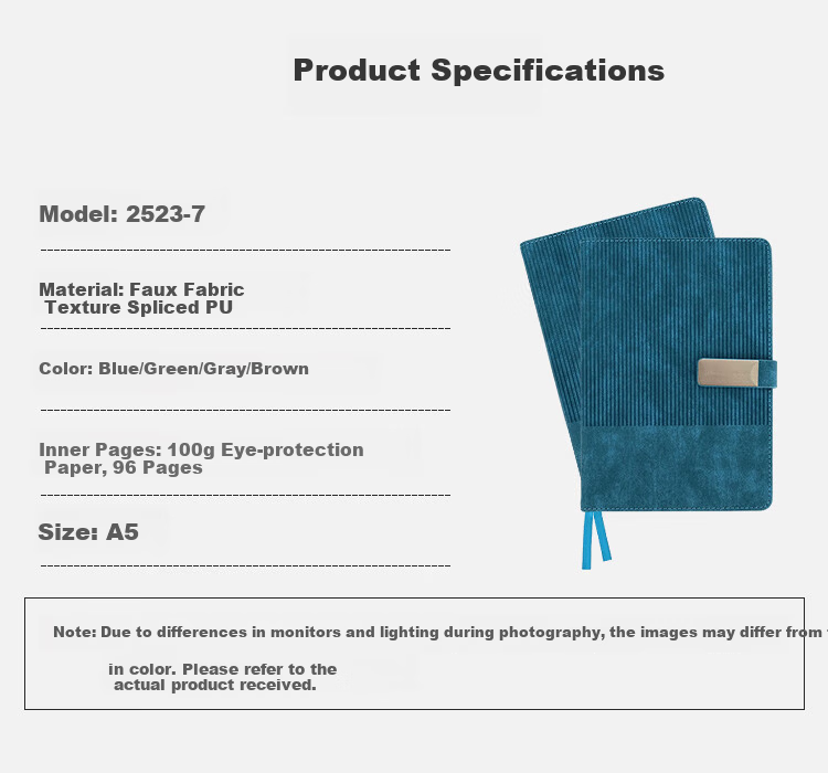HERO A5 Business Notebook Magnetic Buckle Pen Holder Thickened Hard Cover Leather High-End Gift Meeting Office Stationery Lined Tearable Diary Journal 1