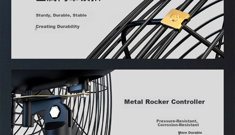 DIAMOND Industrial High-Power Copper Wire Bull Horn Fan Commercial Floor Standing Workshop Factory Ventilation Fan LX 40