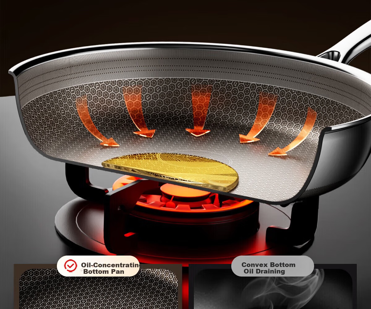 Kambach 26cm Titanium Bionic Non-Stick Frying Pan Skillet for Eggs, Steak, and Breakfast 9