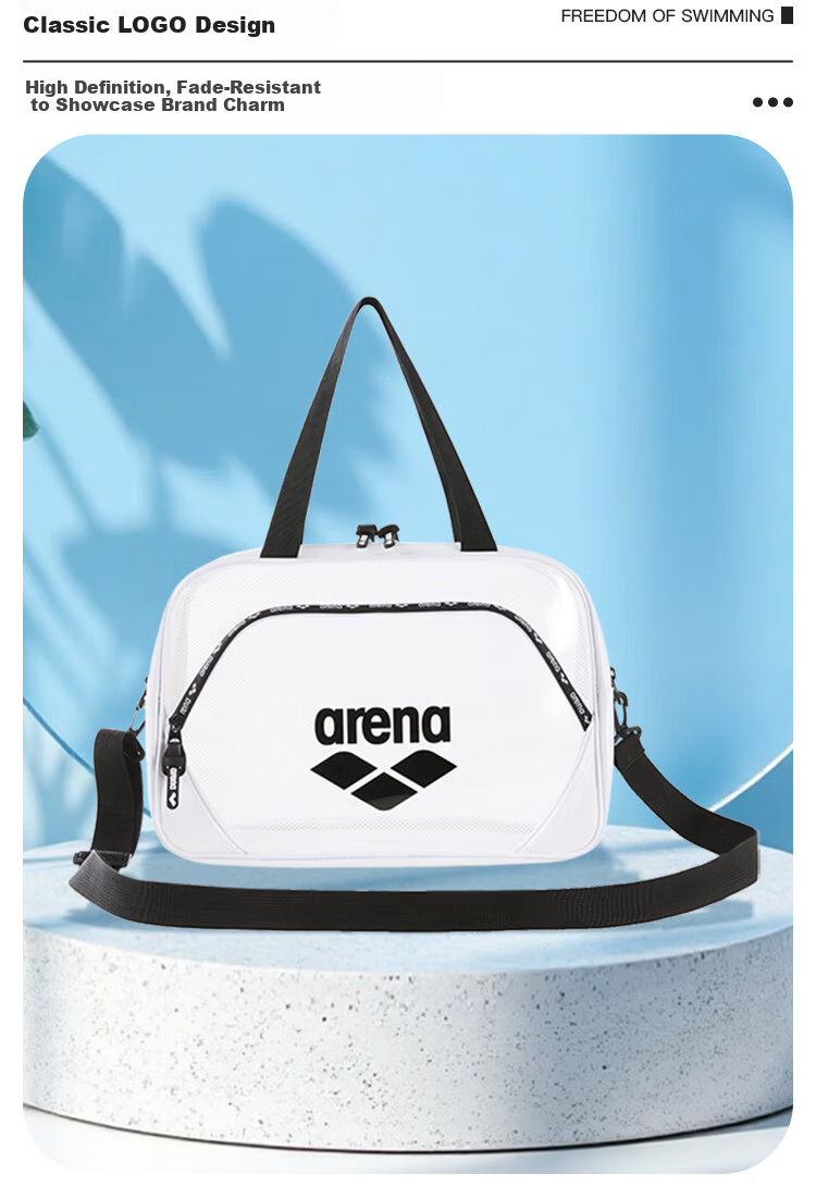 Arena Lightweight Multi-Compartment Water-Resistant Casual Sports Swimming Gym Large Capacity Crossbody Bag with Wet and Dry Separation 6