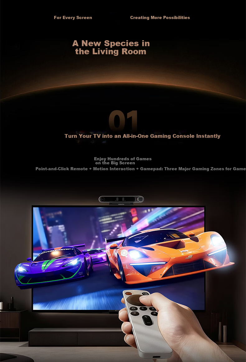 TUDOO Tbox TV AI Box Kids Learning Fitness Mirror Motion Sensor Game Smart 4K Ultra HD Box 6