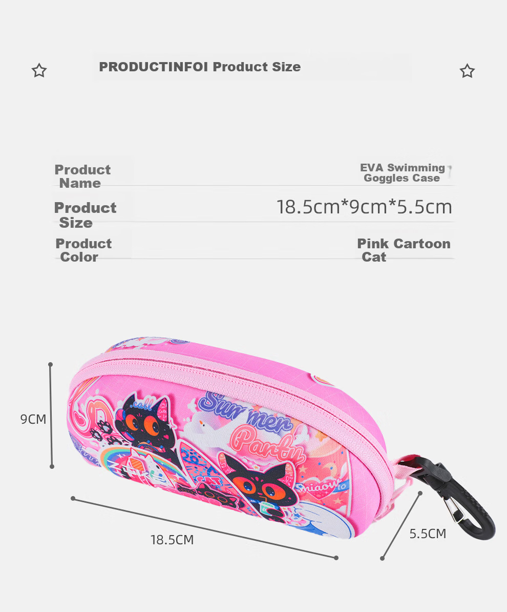 ZOKE Swimming Goggles Case Portable Hanging Storage Bag Professional Shockproof Equipment 625605919S-2 5