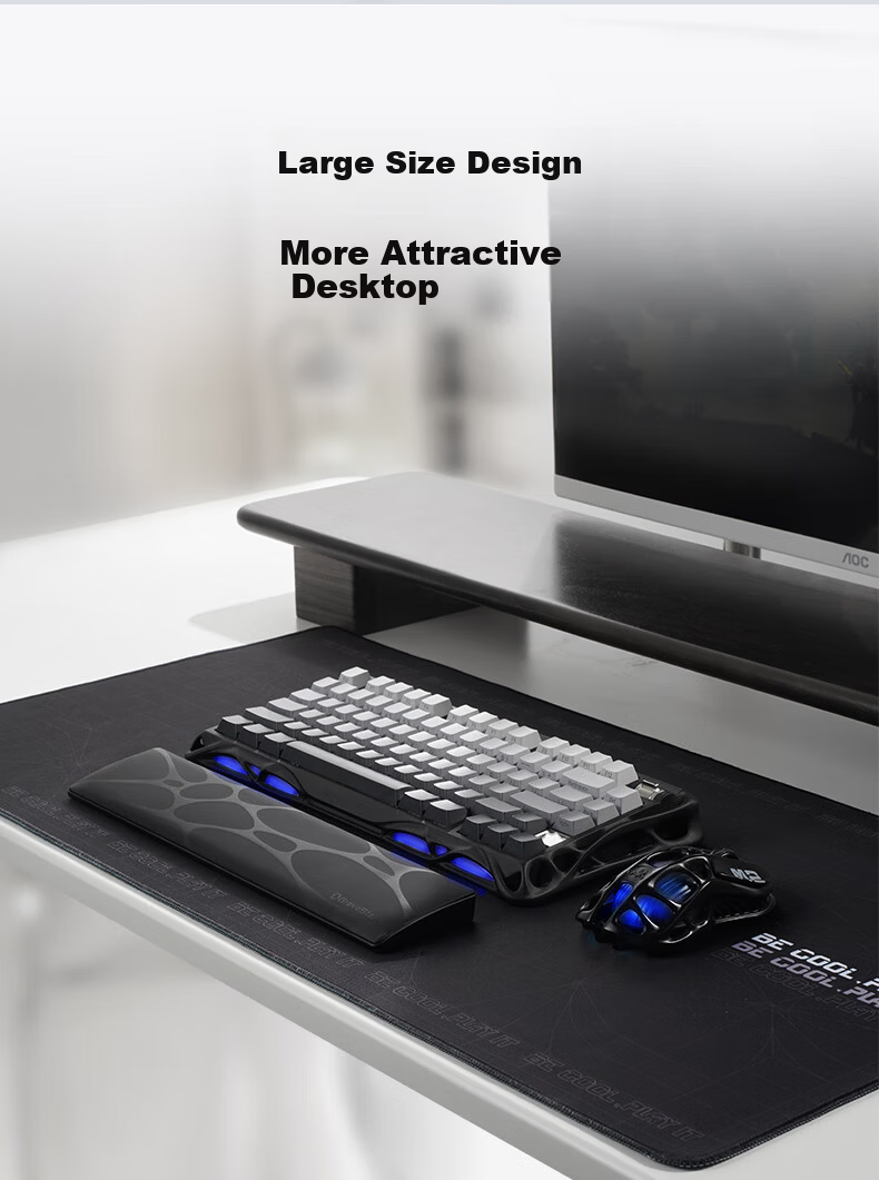 GravaStar Keyboard Accessory, White Keyboard Handrest, Free Gift 5