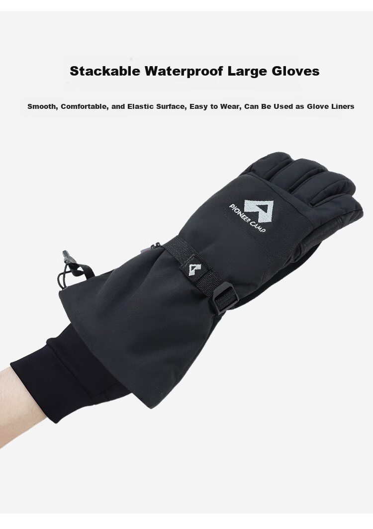 Toread Outdoor Hiking Fleece Gloves Men Autumn Winter Ski Mountaineering Warm Windproof Cycling Touchscreen Sheepskin Patch Gloves 6