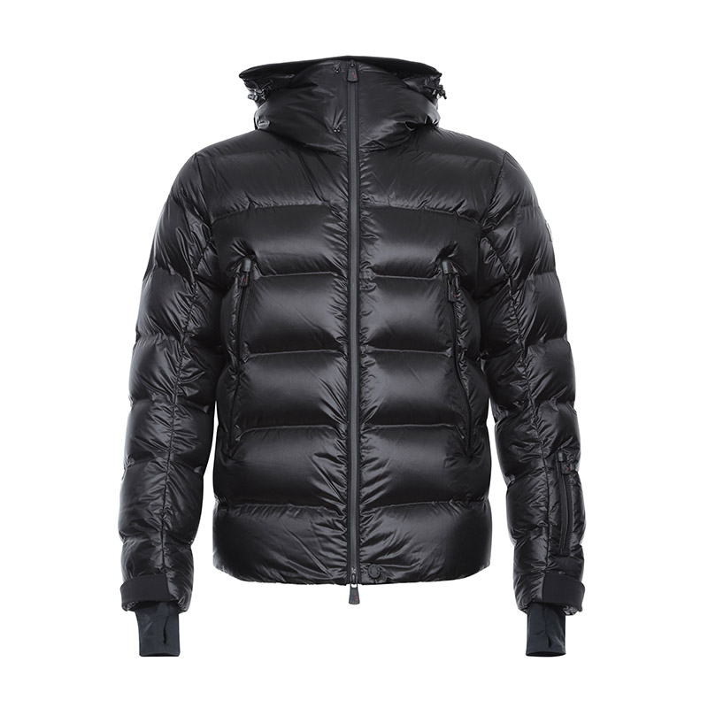 【蒙口羽绒服】moncler 盟可睐 男士黑色聚酰胺连帽羽绒服 d2 097