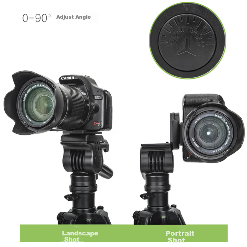 YUNTENG 850 3D Hydraulic Damping Gimbal Professional DSLR DV Overhead Photography Video Horizontal and Vertical Camera Tripod Mount for Mobile Phone Vertical Screen Live Streaming 4