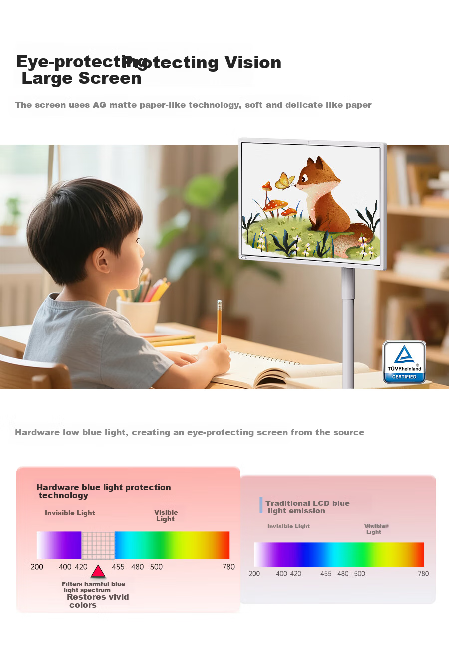 KTC 32-inch 4K 8GB+128GB Bestie Machine Flexible Screen Rhein Eye Protection Certified AI Voice Wireless Casting Remote Control Lift Rotating Mobile Screen A32Q7s 12