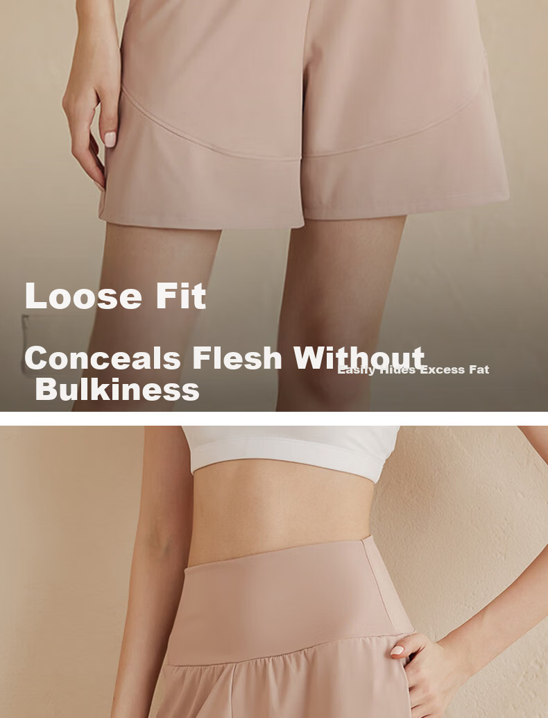 Women's High-Waist Slimming Loose Fit Five-Point Sports Shorts for Pilates Running Fitness Yoga Quick-Dry Summer Training Wear 6