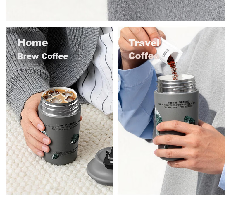 BABLOV Huaban Sen Ceramic Inner Insulated Coffee Mug Men's Water Cup 470ml Birthday Gift with Gift Bag 11