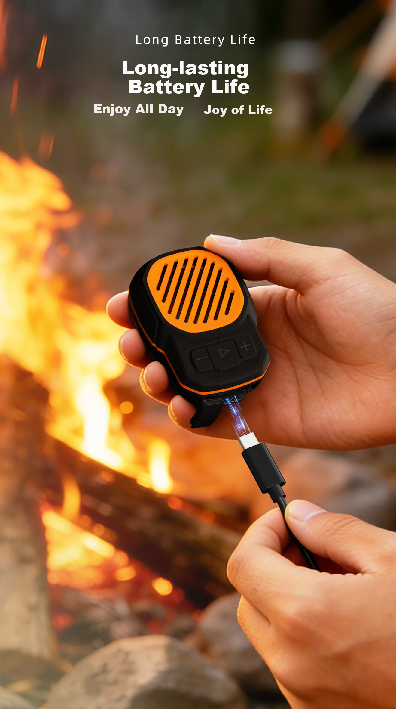 Kuangxiang Wearable Bluetooth Speaker Waterproof Built-in Microphone Clip Mini Speaker Suitable for Men Women Fathers Mothers Gift Choice 9