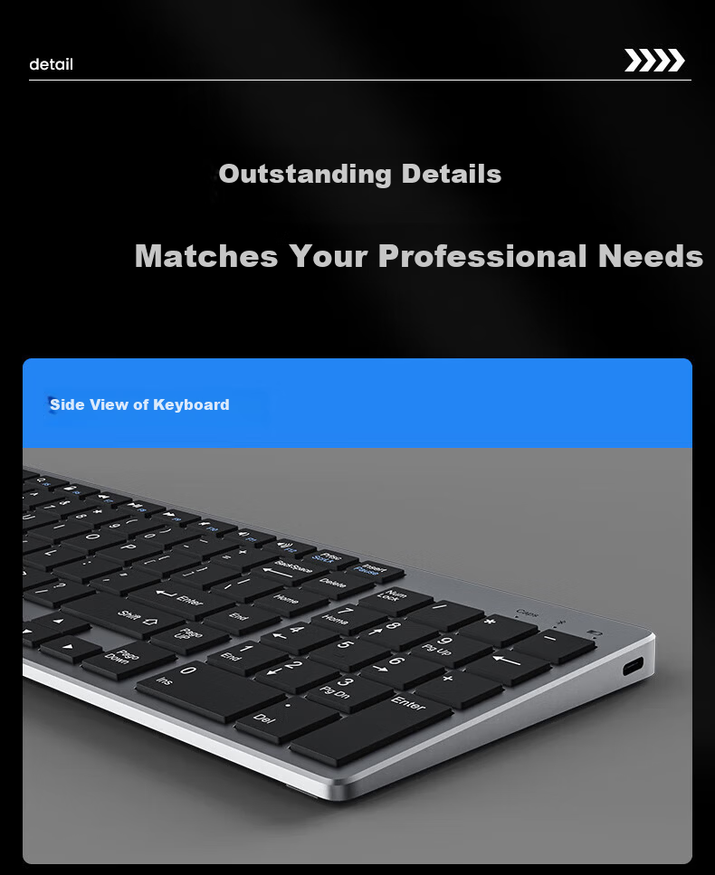 EWEADN Wireless Keyboard and Mouse Set Silent Bluetooth Dual-Mode Laptop Desktop Business Office Typing Portable Ultra-Thin Scissor-Switch 102-Key Rechargeable Keyboard and Mouse Combo 11