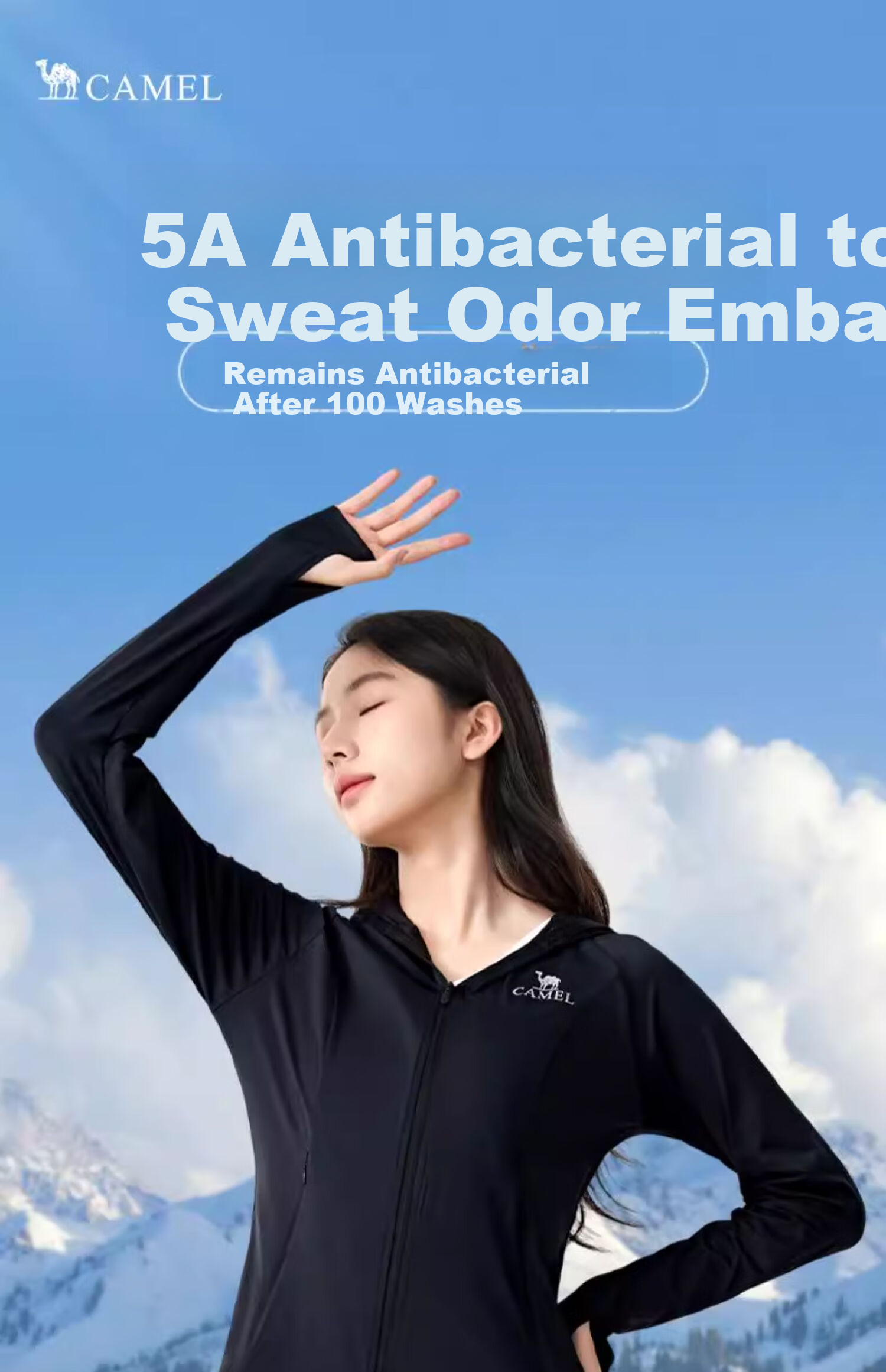 CAMEL Outdoor Sunscreen Jacket [Ice Extract Cool White Skin] Couple Style 2025 New UV Protection Cooling Original Yarn Sunscreen Clothing 1