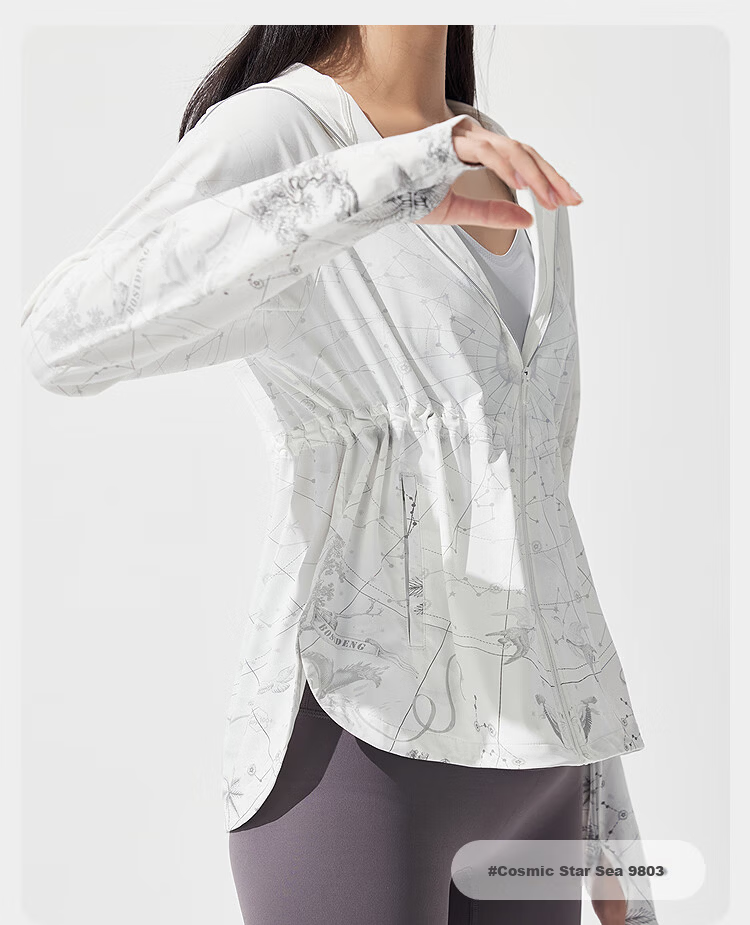 BOSIDENG Summer National Standard Original Yarn Women's Sun Protection Jacket UPF100+ UV Protection Casual Sports Travel Coat 23