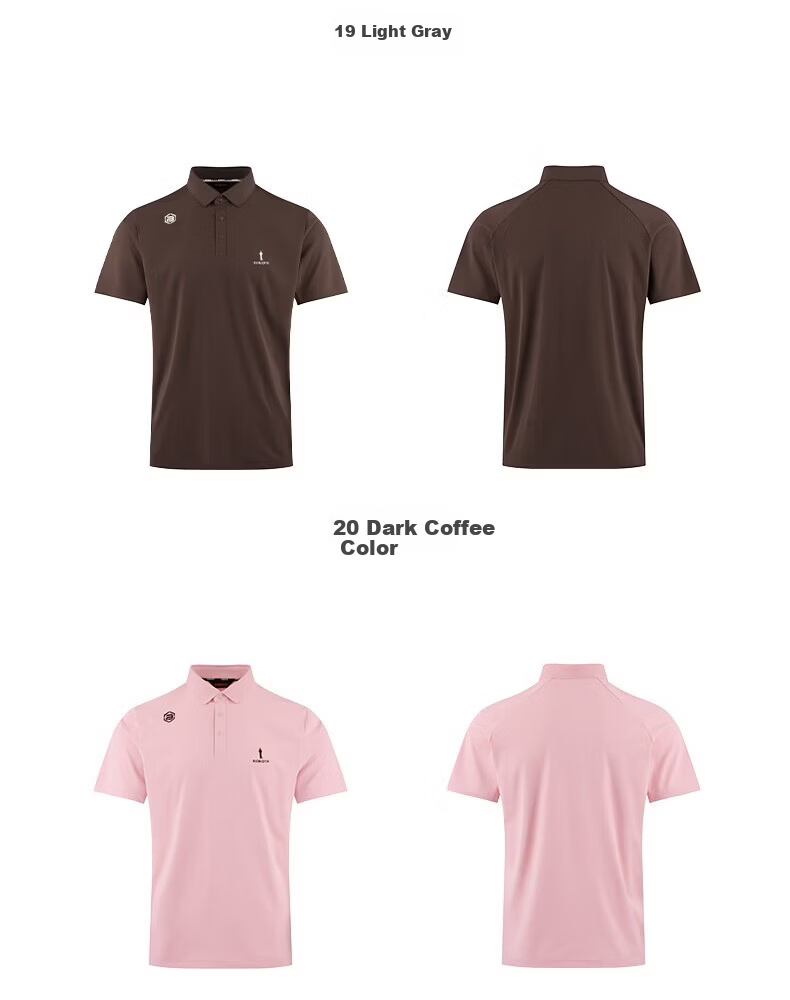Biyinlefen Golf [UPF500+] 2026 Spring New Men's Sports Casual Stretch Comfortable Quick-Dry Moisture-Wicking Short Sleeve Polo Shirt 12