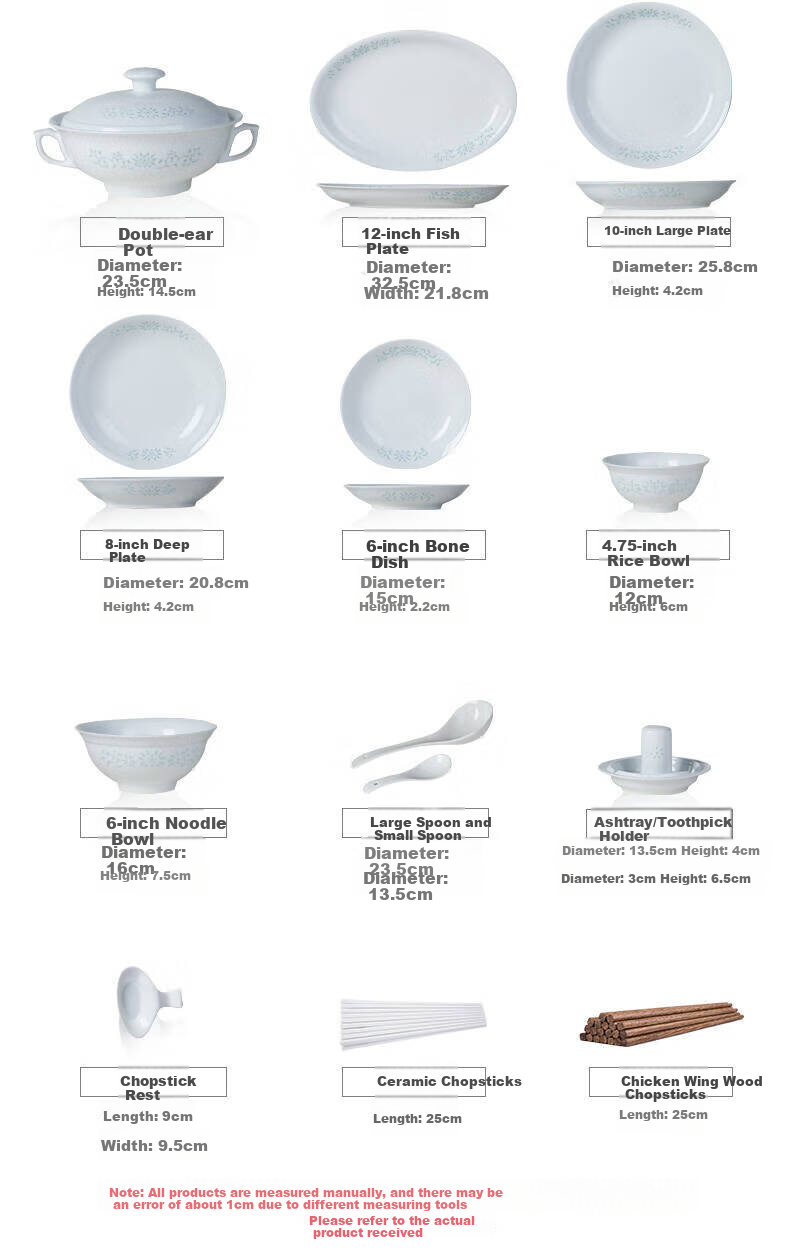 Yunzhihe Jingdezhen New Exquisite High-End Porcelain Dinnerware Set Complete Plates and Bowls Wedding Housewarming Gift 9