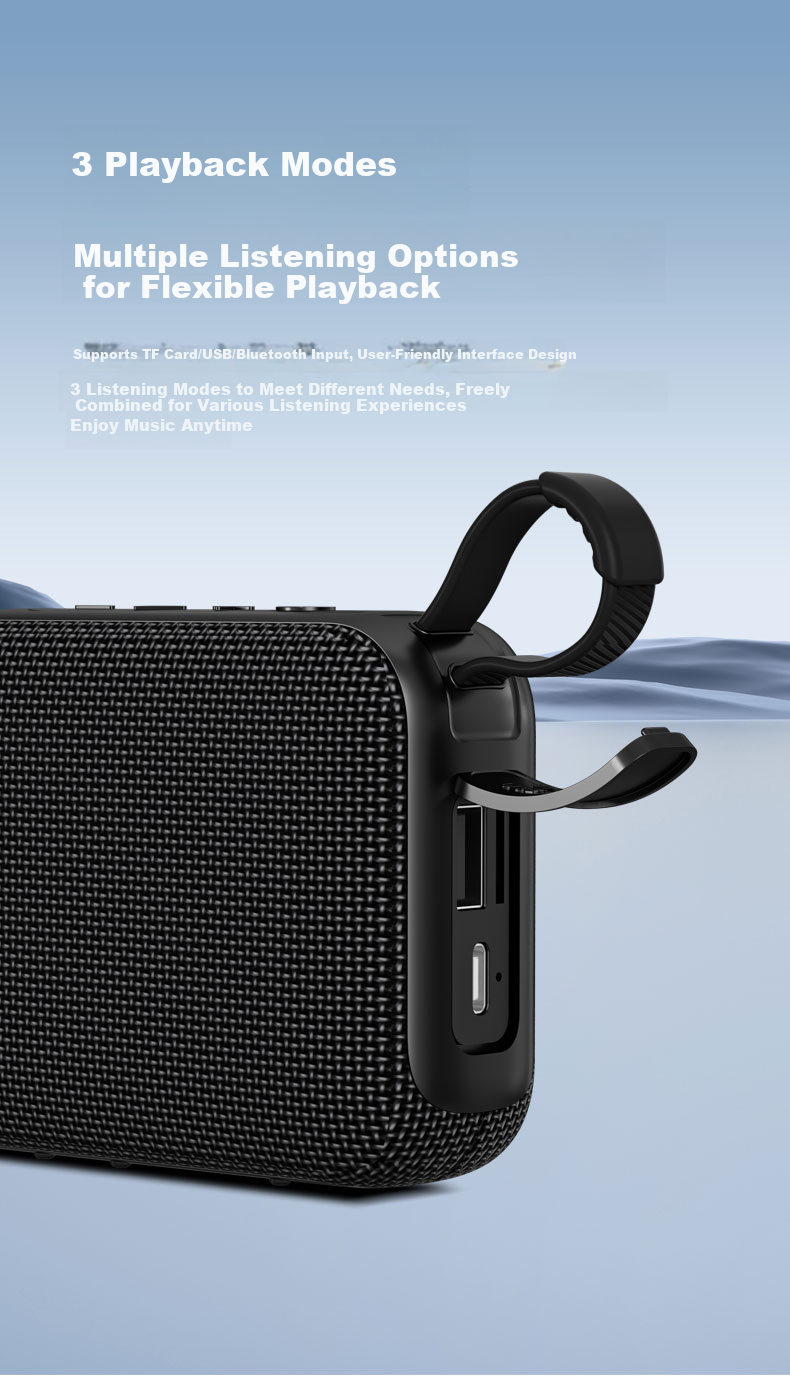 Aiguozhe T39 Upgraded Version, Bluetooth Speaker for Home And Desktop Use, Deep Bass Mini Portable Outdoor High-Volume Colorful Light Show, Long Battery Life, Waterproof Subwoofer, Royal Blue Color 7