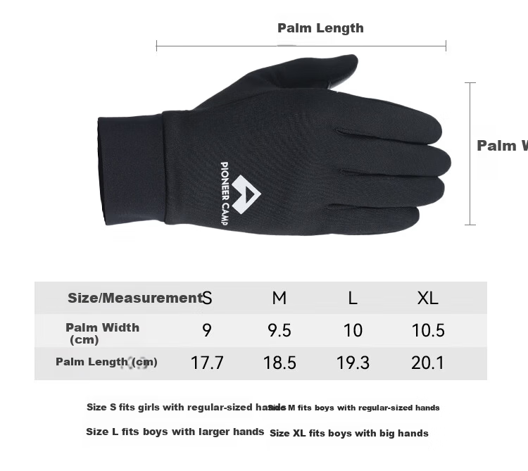 Toread Outdoor Hiking Fleece Gloves Men Autumn Winter Ski Mountaineering Warm Windproof Cycling Touchscreen Sheepskin Patch Gloves 9