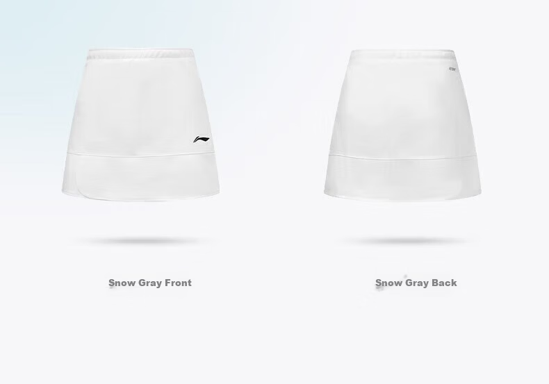 LI-NING Classic Series Women's Quick-Dry Breathable Antibacterial Sports Badminton Skirt with Anti-Exposure A-Line Design 21