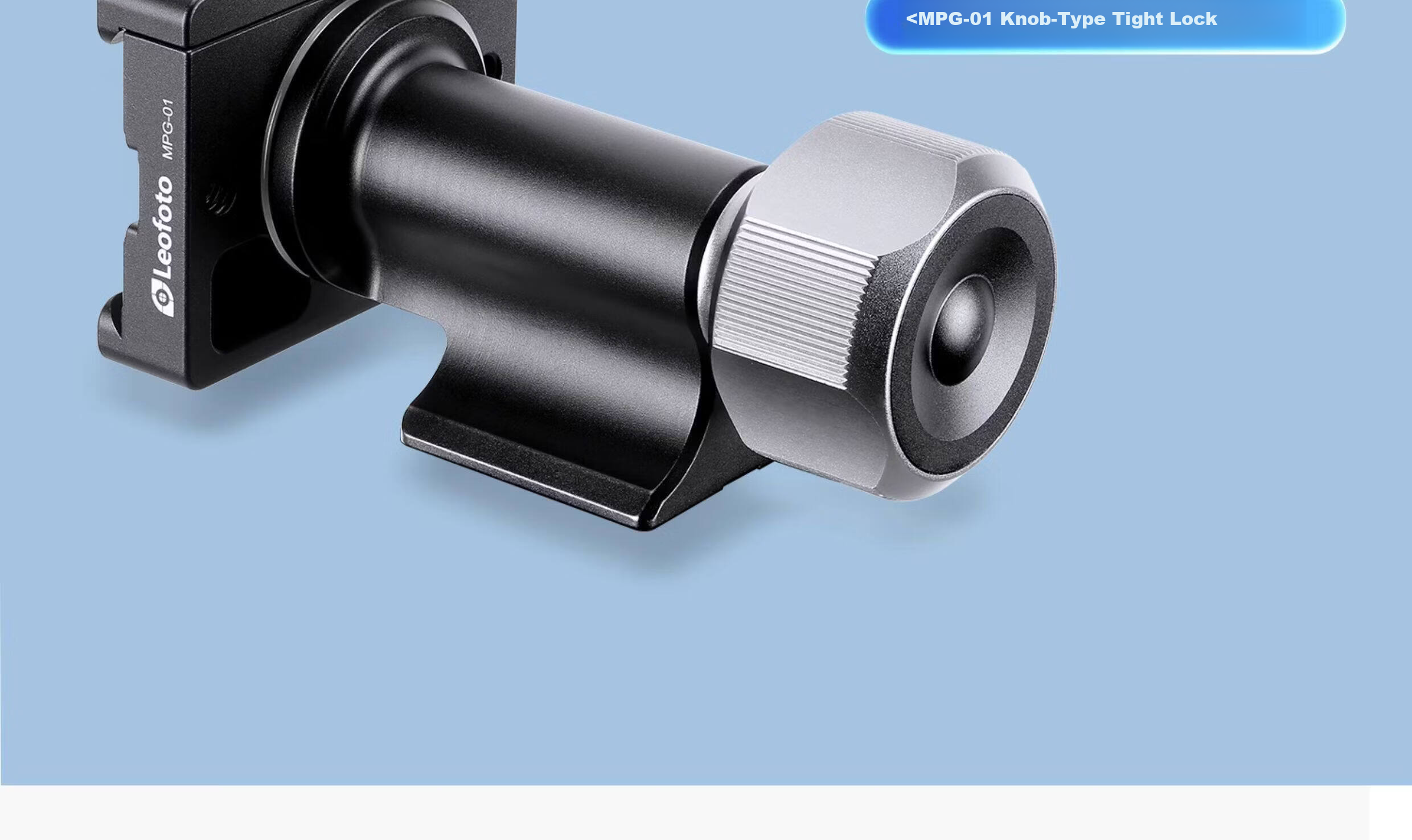Leofoto MPG-01 Horizontal Monopod Pan-Tilt Quick Release Clamp Adapter for Arca Quick Release Plate Conversion Head Accessory 2