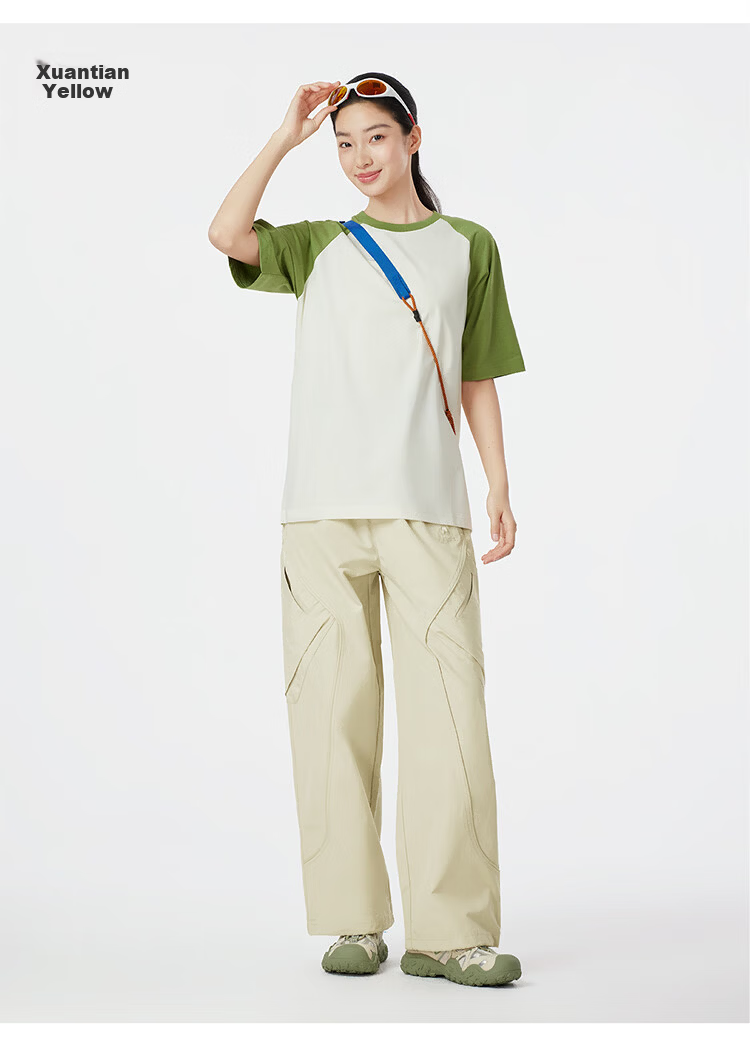 CAMEL [Wang Junkai Edition] Outdoor Casual Pants for Women 2026 Spring New Breathable Straight-Leg Casual Pants for Men 5028 16