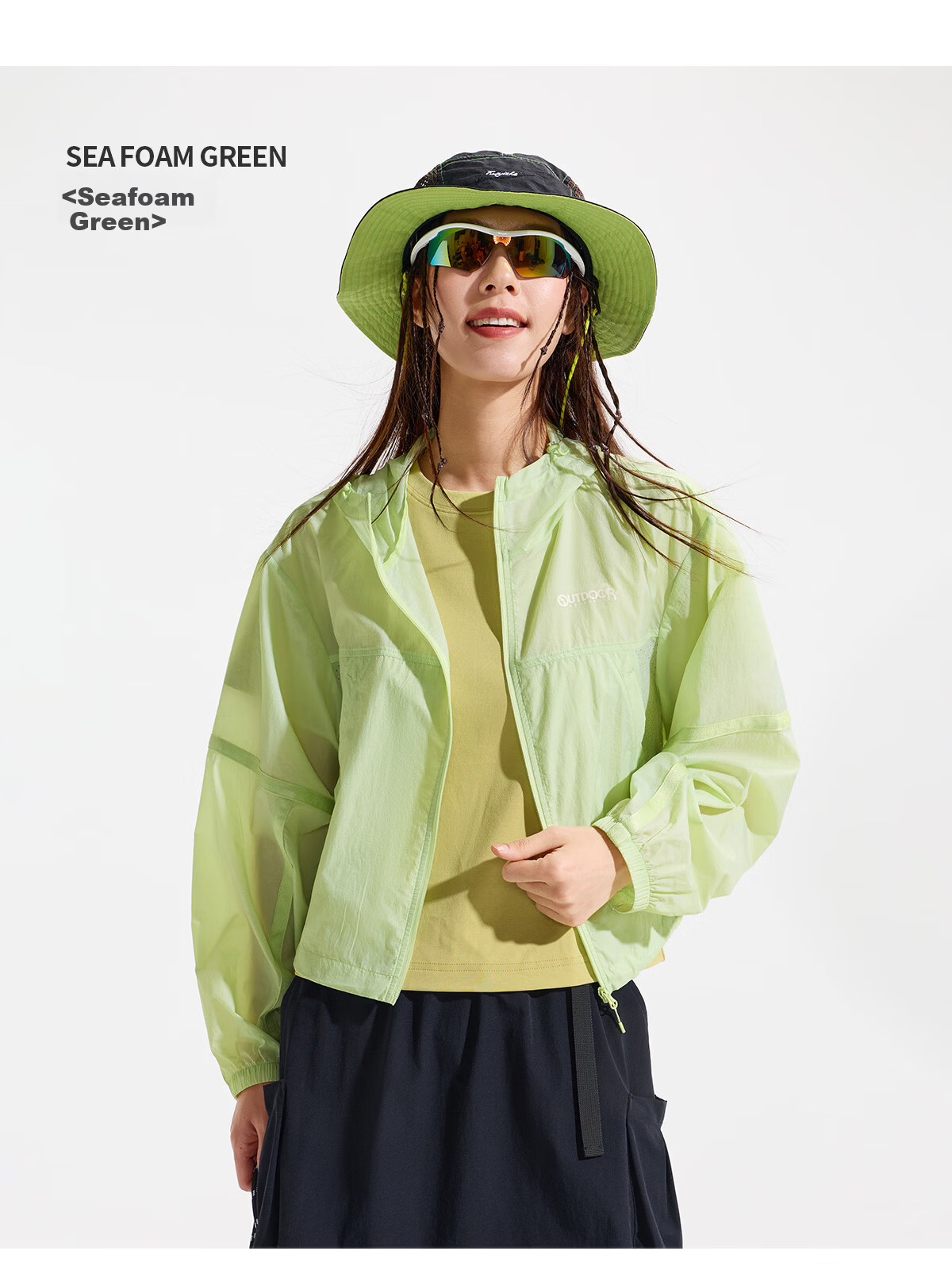 OUTDOOR PRODUCTS Women's Sun Protection Jacket 26 Spring Summer Fashion Breathable Lightweight Tear-Resistant UPF50+ Sunflower Yellow 522399 8