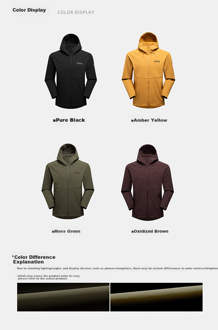 NORTHLAND 【Gangren 3】Men's Softshell Jacket 2026 New Outdoor Three-Proof Wear-Resistant Hiking Mountaineering Softshell Coat 19
