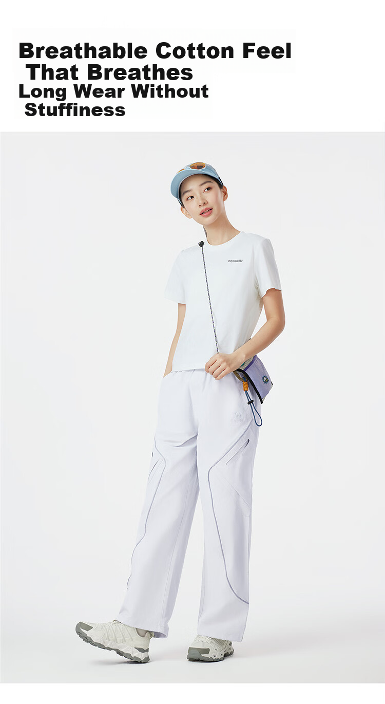 CAMEL [Wang Junkai Edition] Outdoor Casual Pants for Women 2026 Spring New Breathable Straight-Leg Casual Pants for Men 5028 7