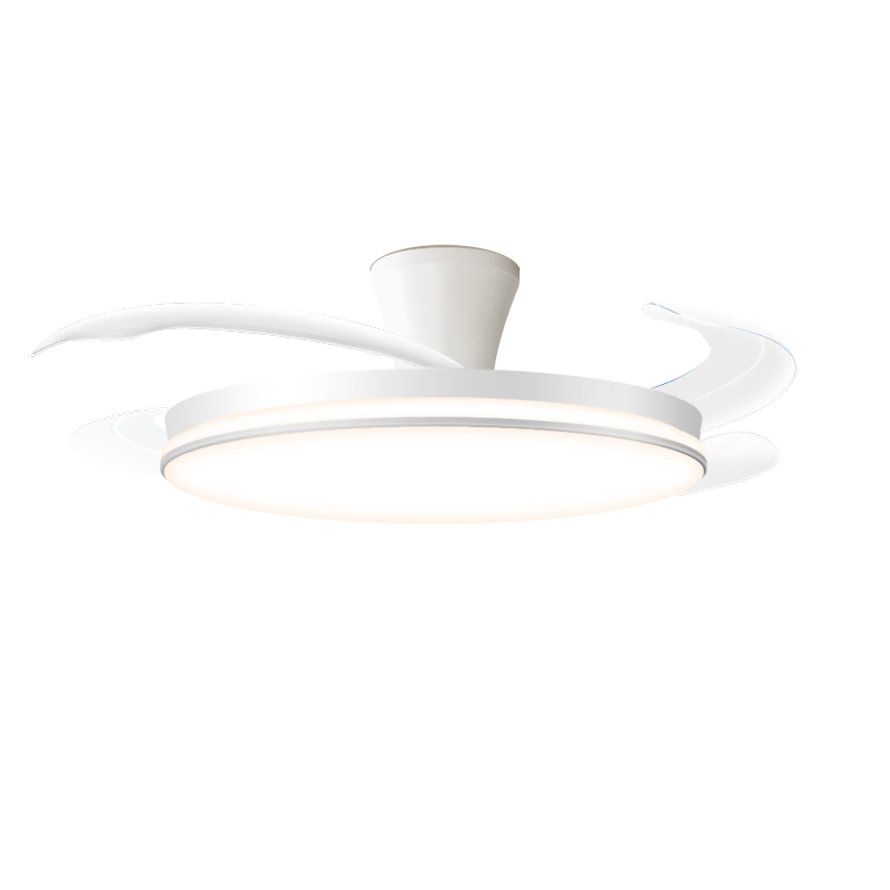 Kuka Invisible Ceiling Fan Light for Living Room and Dining Room - Integrated Fan and Lighting Fixture with Offline Voice Control [Installation Included]