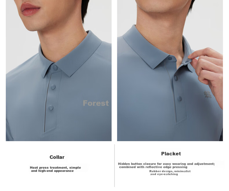 KOLON SPORT Men's Outdoor Casual Cooling UPF50+ CARVICO Short Sleeve Shirt 5