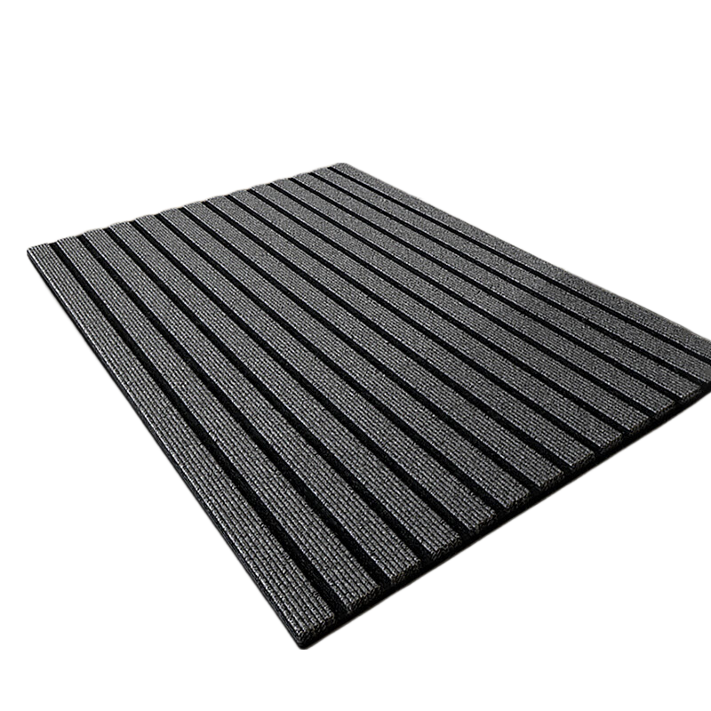 DIYIN Entrance Door Mat, Indoor Foot Mat, Home Door Mat, Outdoor Corridor Kitchen Non-Slip Mat, Seven-Striped Gray, 60*90cm