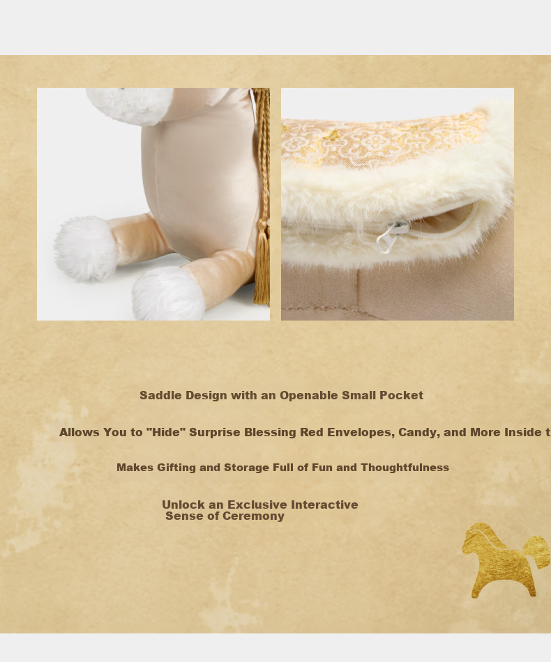 Tbh Song Yuqi Limited Edition Year of the Horse Money Pillow Plush New Year Gift with Peach Blossom Design 5