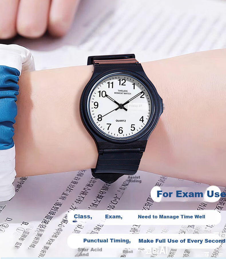 Light Shadow Moment Student Trendy Boys Children's Watch Luminous Dual Display Analog Quartz Exam Wristwatch for Teens 3