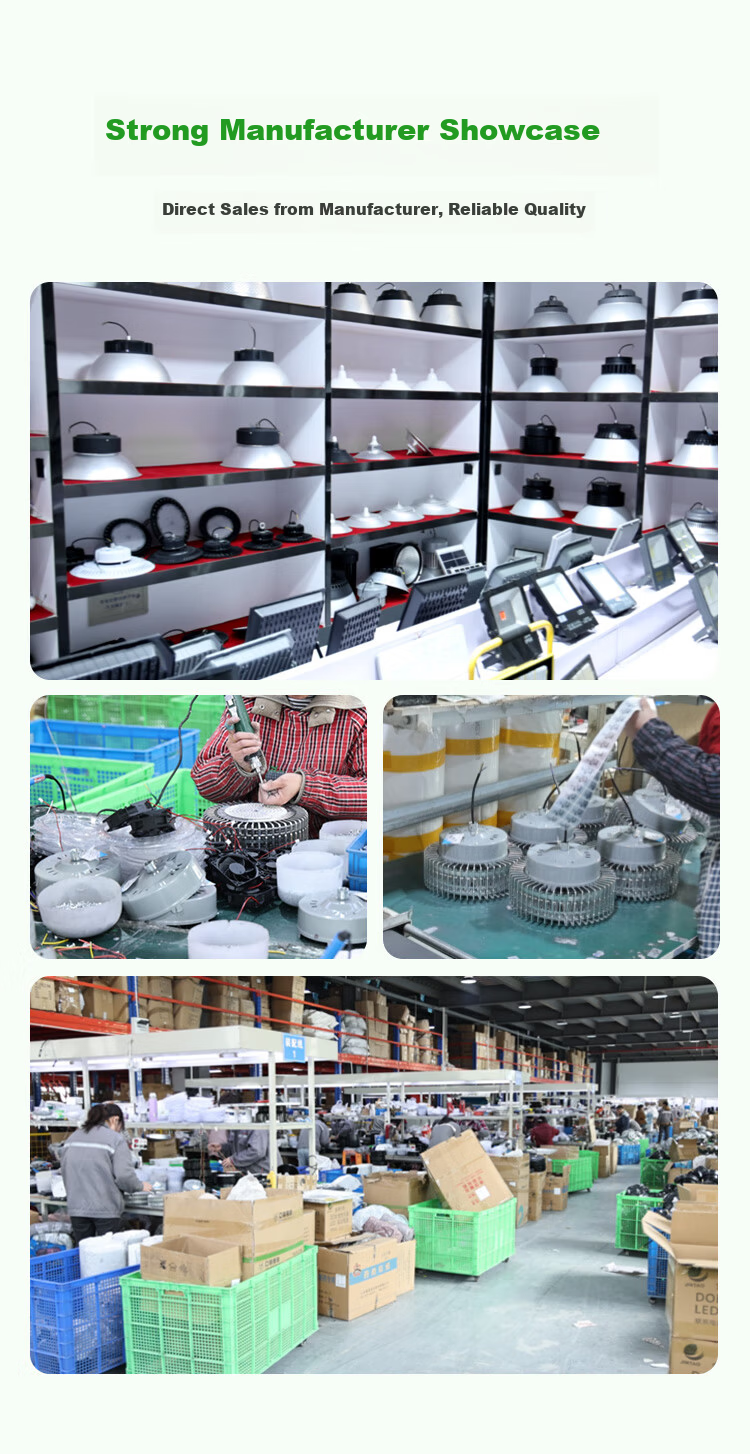 Biuyum LED Industrial Workshop Light Factory Warehouse High Power 200W Pendant Chain Mining Lamp White Light 5