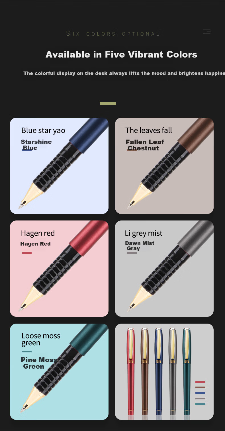 BAOKE PC5038 0.5mm Gel Pen Large Capacity Signature Pen Bullet Tip Water Pen Moss Green Black Ink Single Pack 3