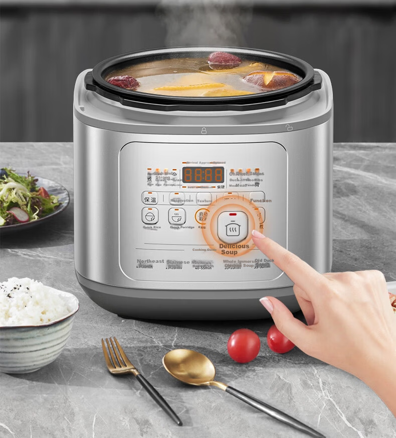 Joyoung ZMD Anxin Series Electric Pressure Cooker 70kPa High-Pressure Inner Pot 21% Deeper Intelligent Heating 900W Reservation Timer 5L Dual Pot Rice Cooker Soup Stew Y-50H50 8