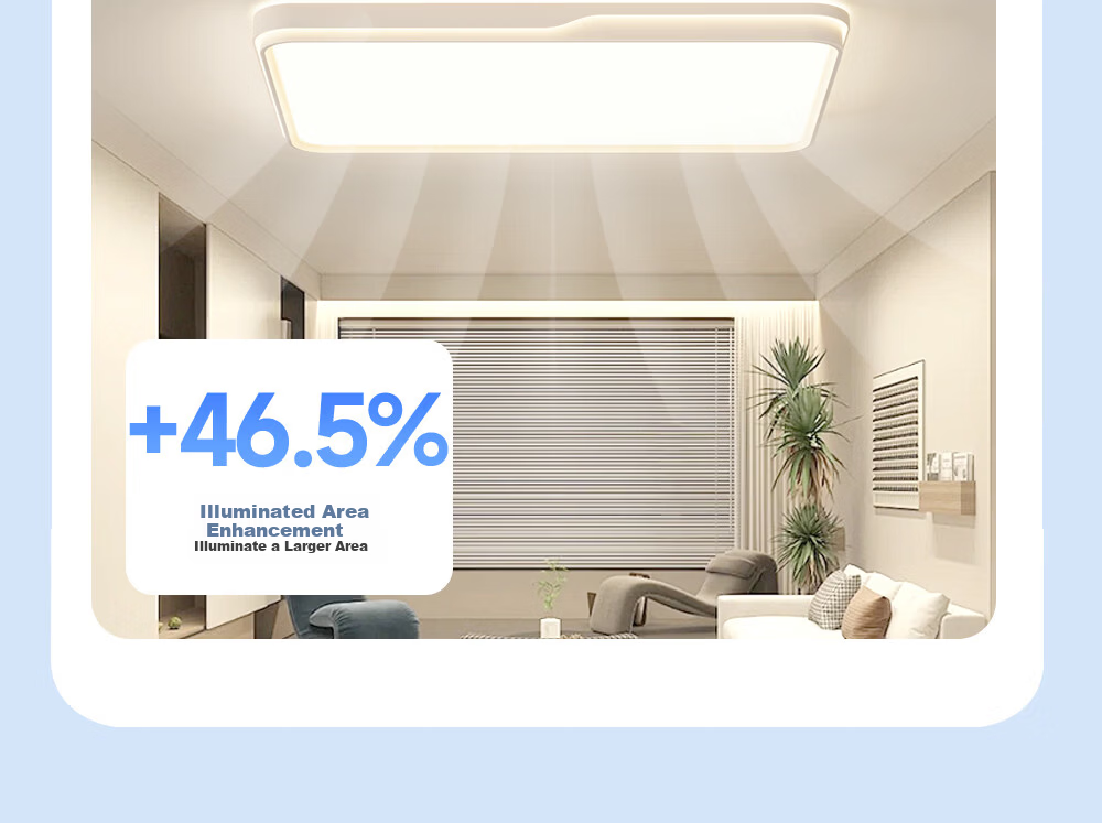 Dell Living Room LED Ceiling Light Full Spectrum Eye Protection Modern Minimalist Cream Style Zhongshan Lighting with Installation Package 9
