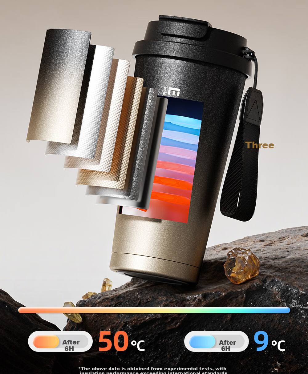 Eno Titanium Pure Titanium Insulated Straw Water Bottle High-Value Coffee Cup Portable Custom Valentine's Day Gift 10