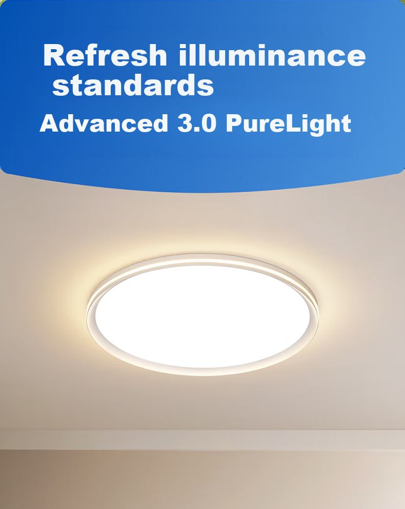 HP Pure Eye Protection Ceiling Light for Bedroom Study Children's Room High Brightness Side Emission Modern Simple Zhongshan Lighting Morning Light 2
