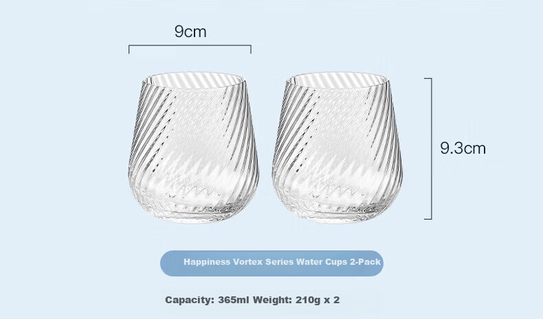 Wedgwood Neo Crystal Flat Base Beer Glasses Set of 2 5