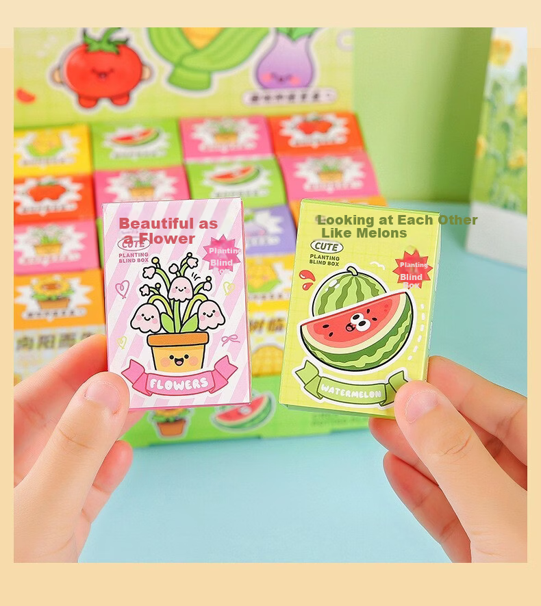 Dancing Elephant Planting Seed Blind Box Children's Day Gift Toy Mini Potted Plant Reward Gift for Elementary and Kindergarten Students 14